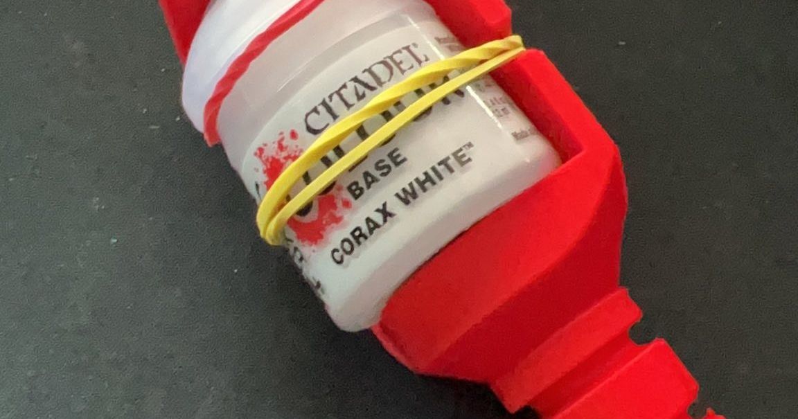 Citadel Paint Pot mixer attachment for Hypervolt massage guns by Tyler