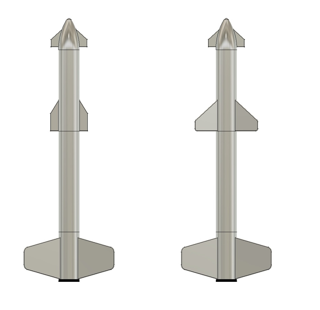 Flying Starship Model Rocket (With TwoStage Version!) by CalebLA
