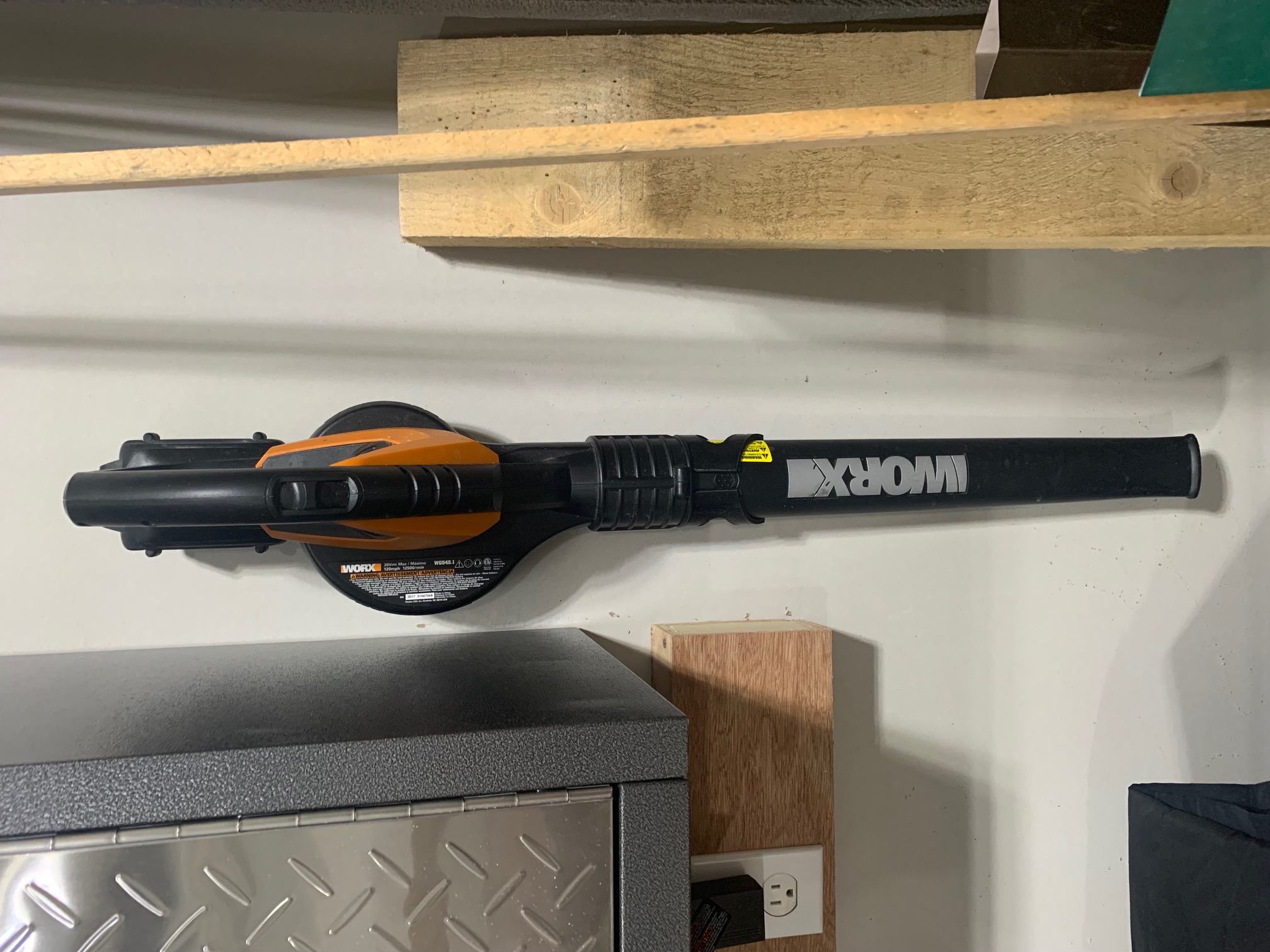Wall mount for worx leaf blower wg545 by nano download free stl model