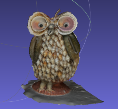 Photogrammerd shell owl