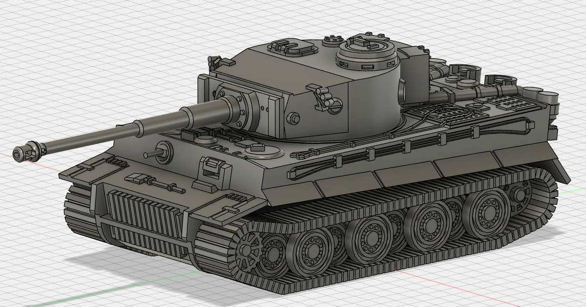 Panzerkampfwagen VI Tiger 1 H1 by DeltaX | Download free STL model ...