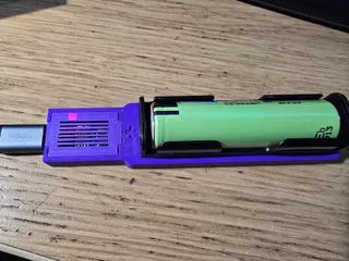 USB TP4056 frame for 1x18650 battery holder