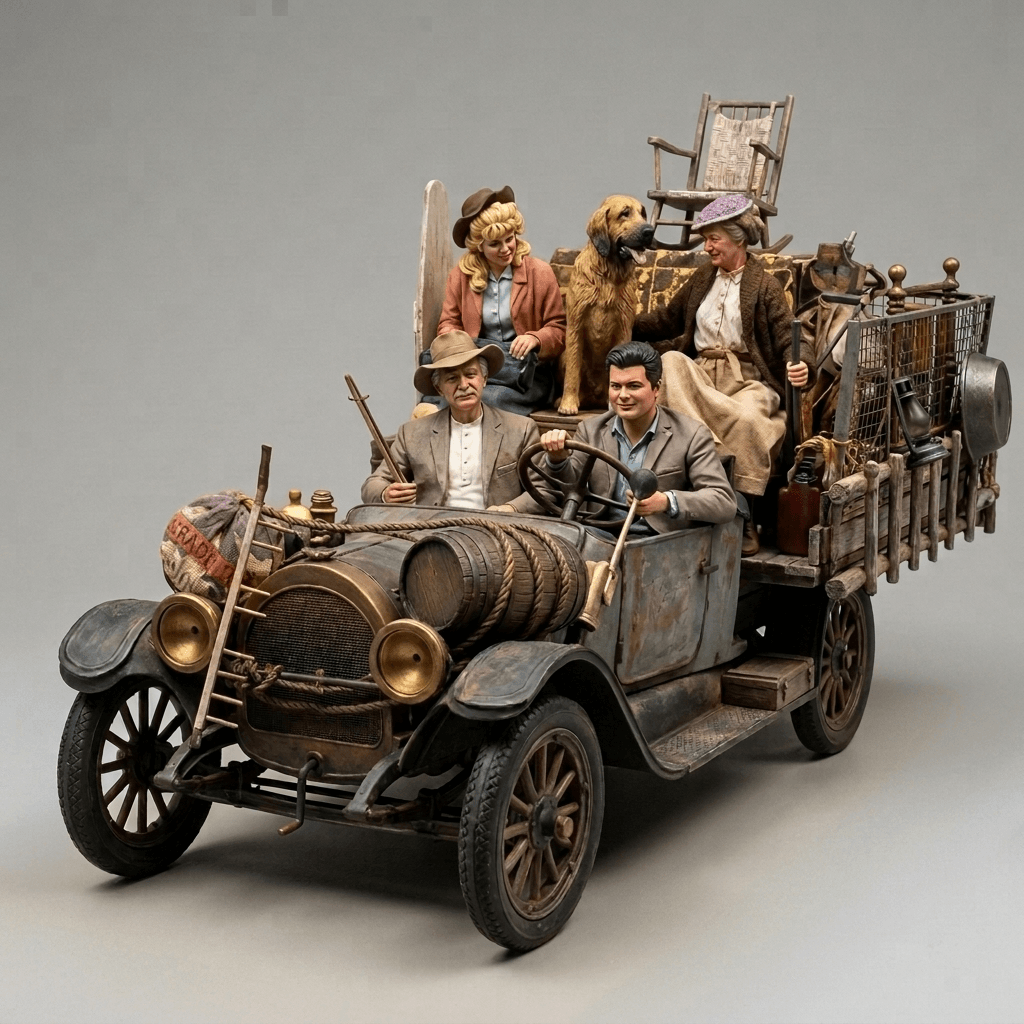 The Beverly Hillbillys - Californey is the Place You Oughtta Be - 1962 3D model