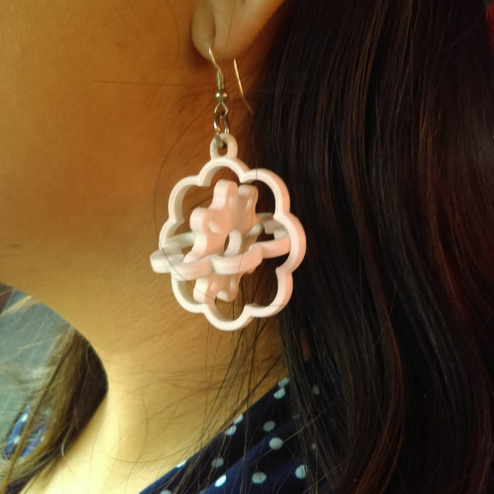 Spinning Flower Earrings