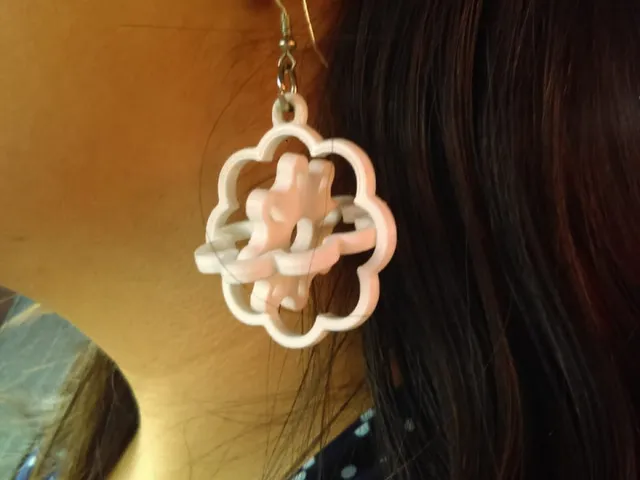 Spinning Flower Earrings