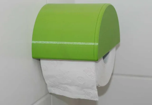 Toilet Paper Holder with Magnetic Lid