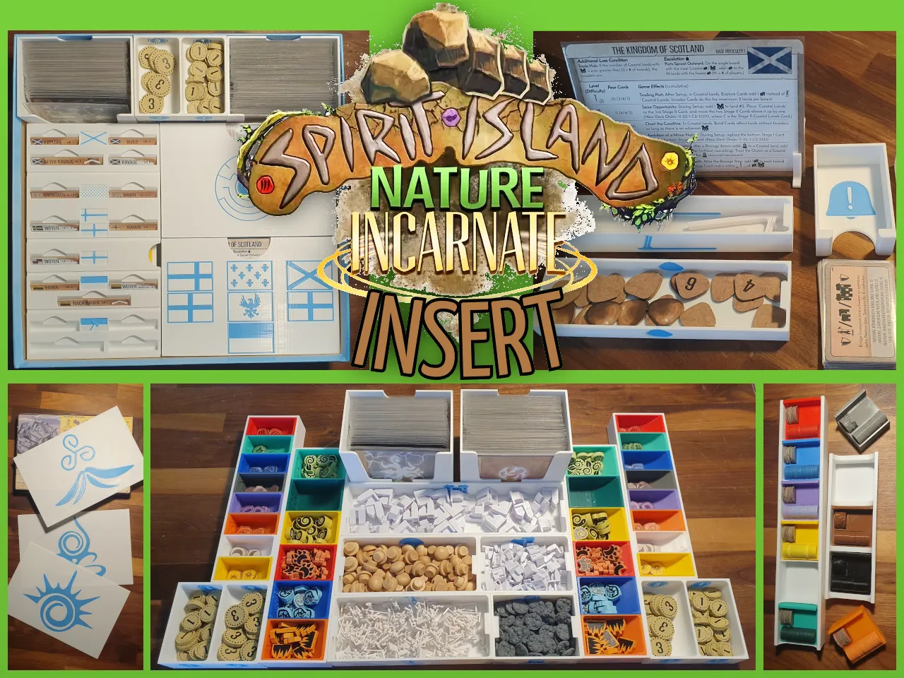 Spirit Island Nature Incarnate Insert (+ ALL other expansions!) by