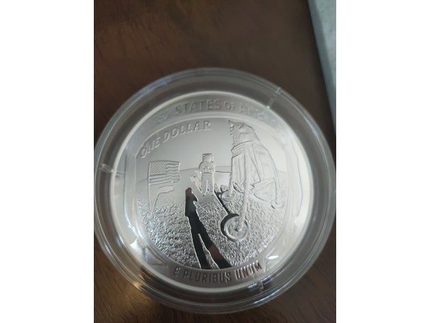 Apollo 11 50th Anniversary 5 OZ Coin Display by Bacawaka | Download ...