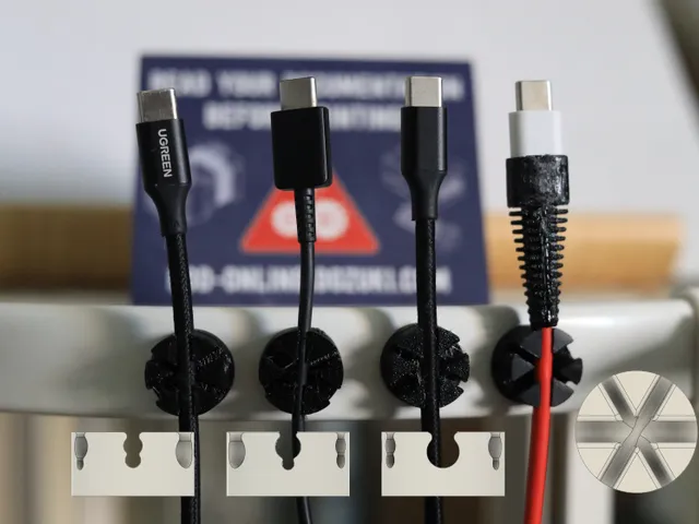 Universal Magnetic Cable Holder / Cable Organizer (Parametric)