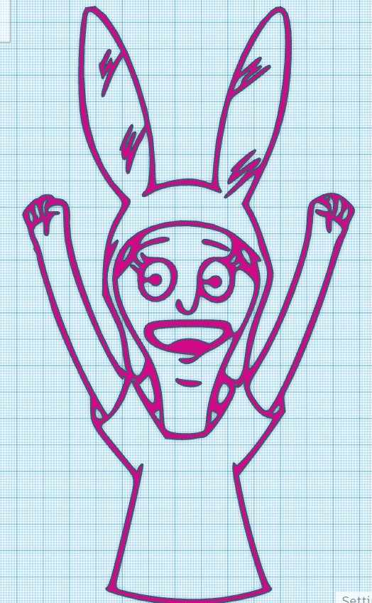 LOUISE - BOBS BURGERS - WALL ART
