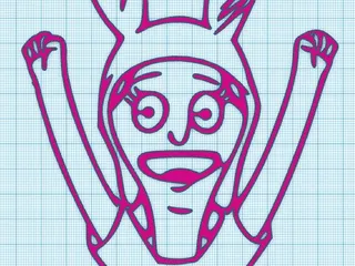 LOUISE - BOBS BURGERS - WALL ART by Ogama Industries | Download free ...