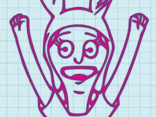 LOUISE - BOBS BURGERS - WALL ART