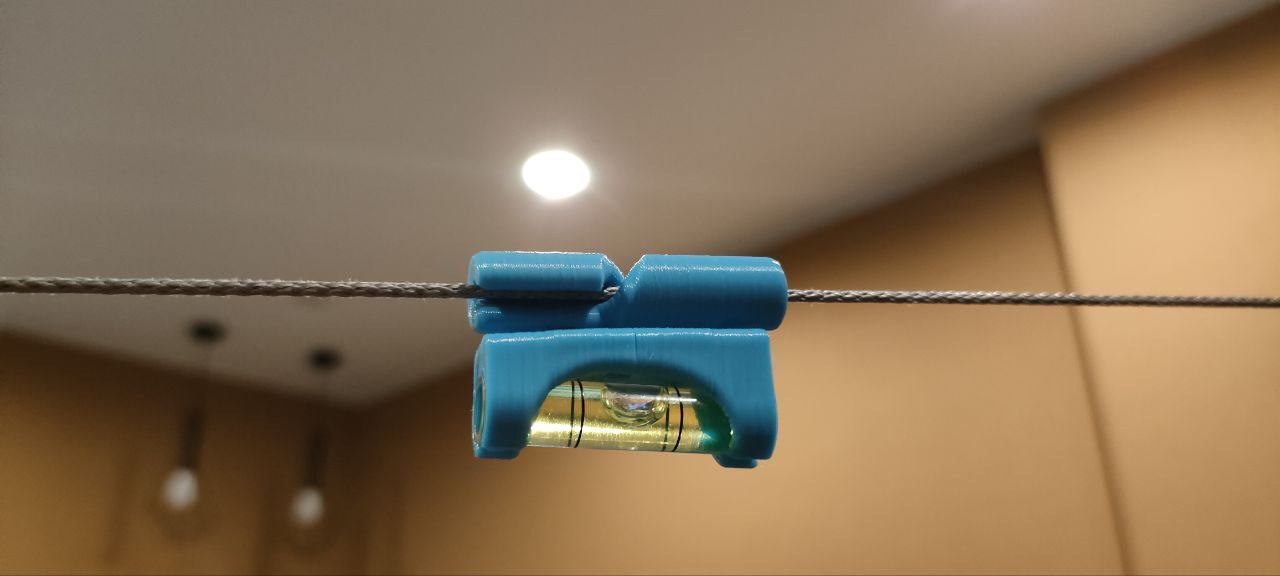 Hammock hang bubble level