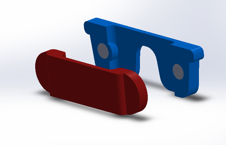 Miniatura 3 do modelo 3D Magnetic glasses holder