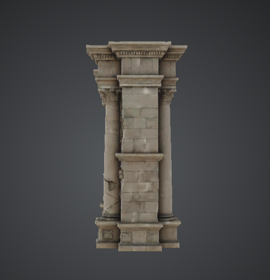 Roman Triumphal Arch 3D Printable Model – Classical Stone Monument Gateway — miniatura 2