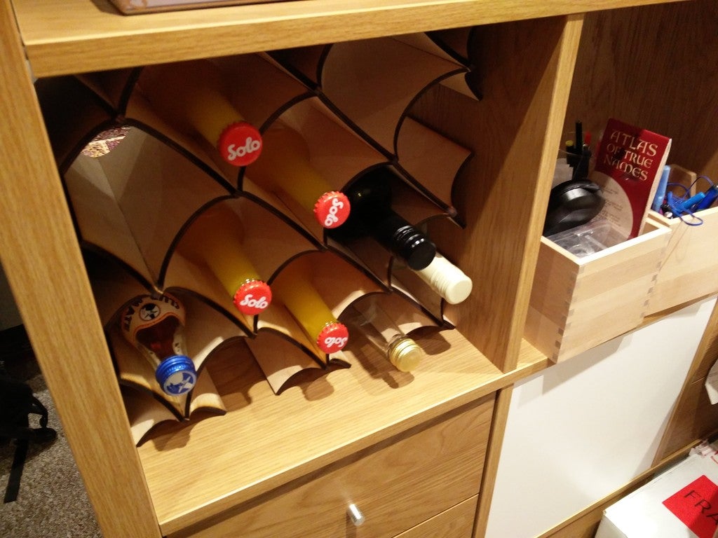 Wine Rack for IKEA KALLAX by Bracken Download free STL model