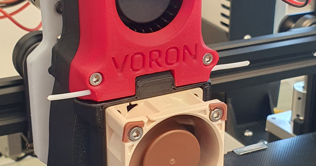 Voron Afterburner 40mm hotend fan cover for Noctua A4x20 / A4x10 by
