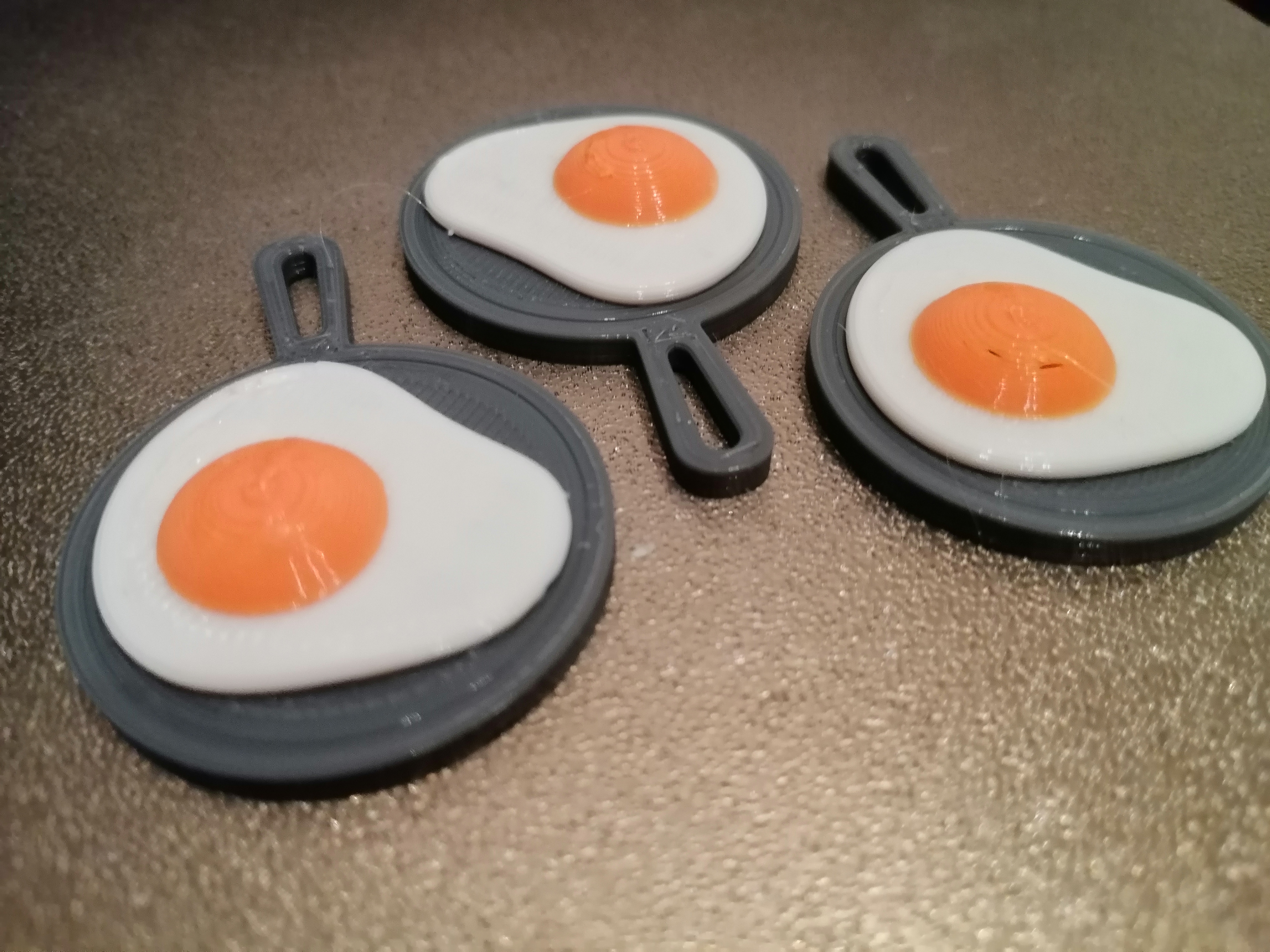 Fried Egg Keychain remix