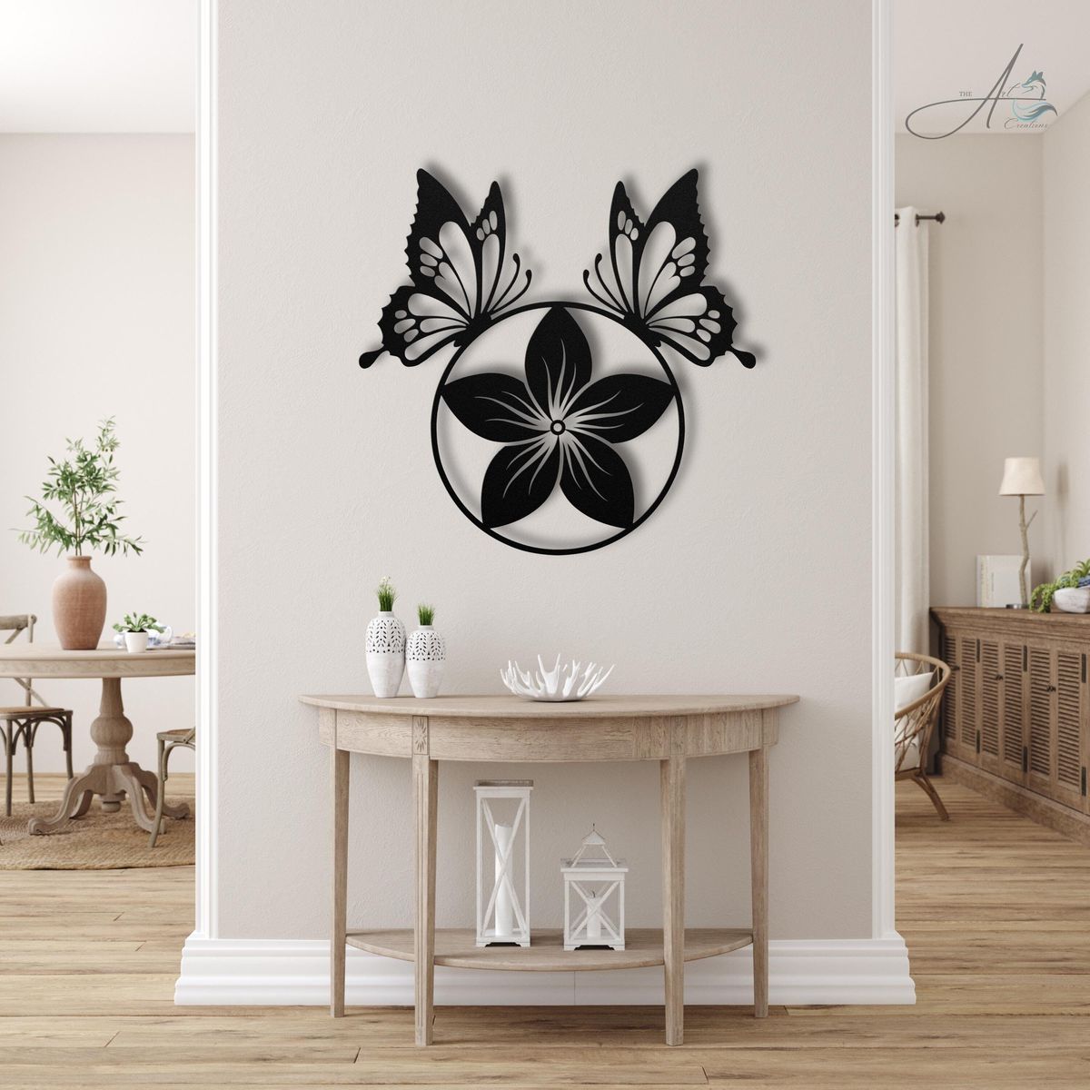 WallArt Flower Butterfly beautiful