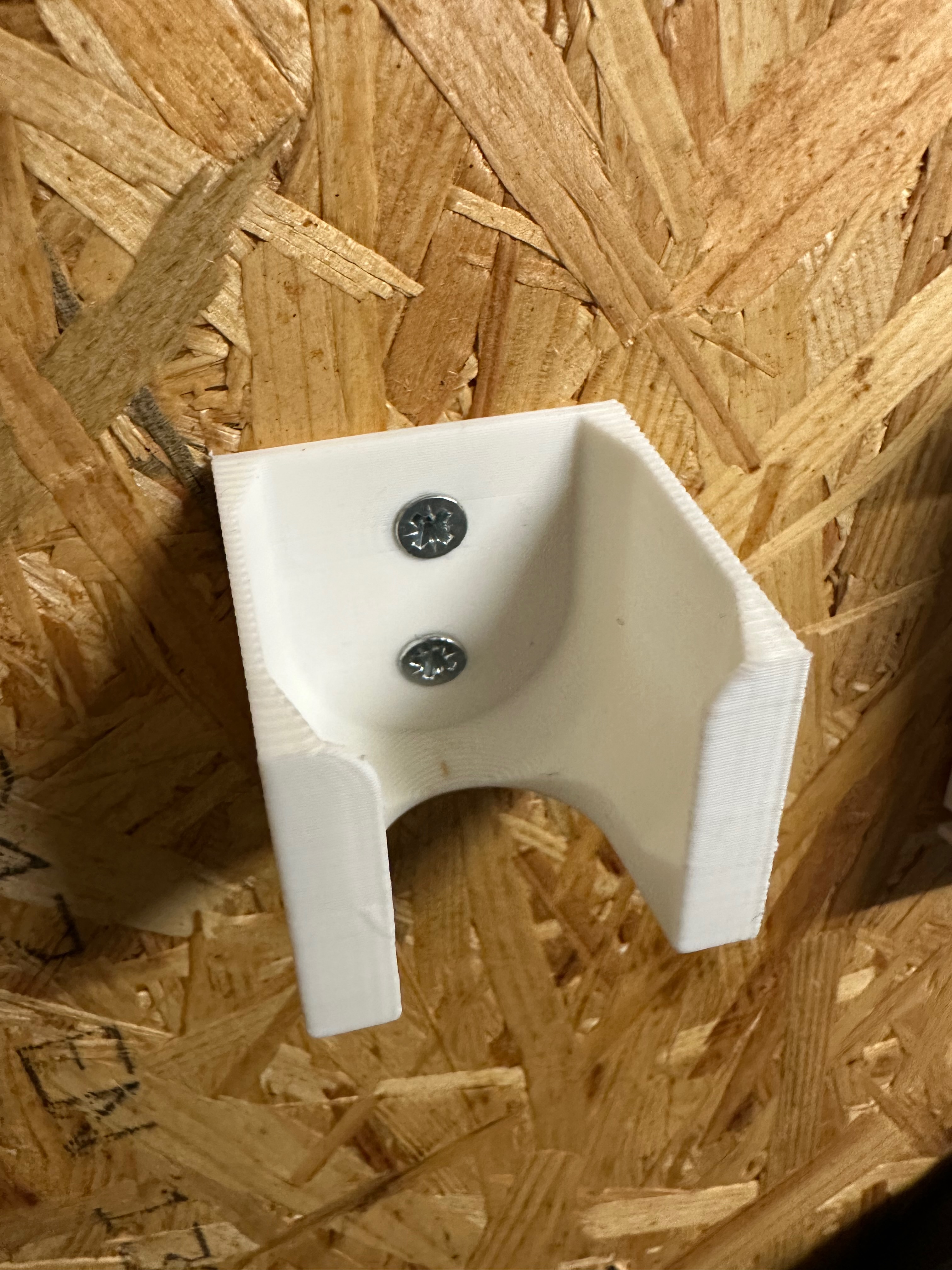 Holder with countersunk holes