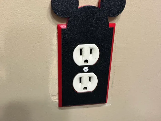 Wall plate with ears.
