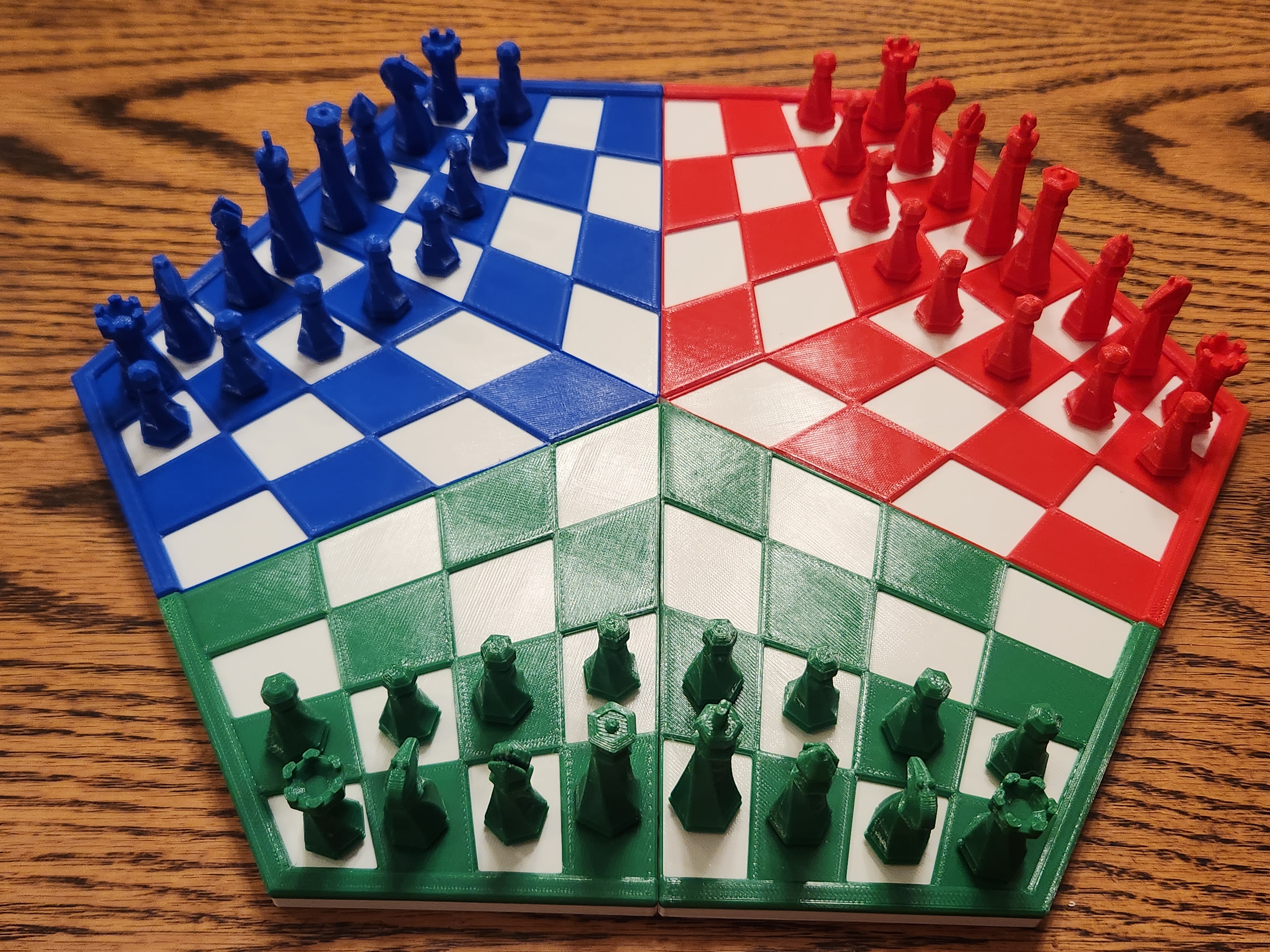 3 Player Magnetic Chess Board