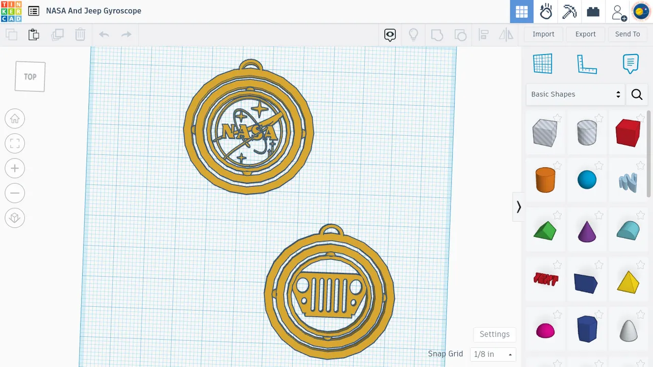 NASA And Jeep Gyroscope by TheEngineer | Download free STL model ...