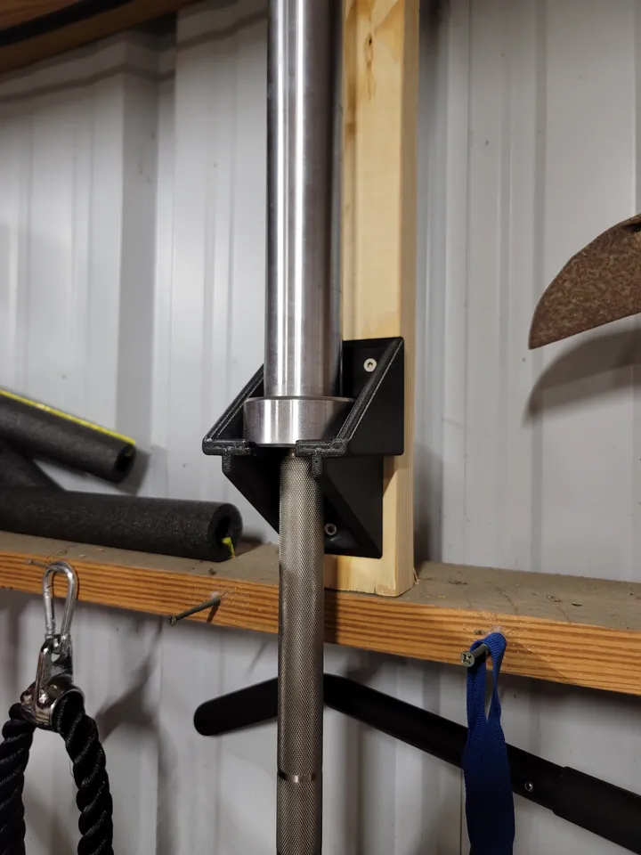 Diy Wall Mounted Homemade Weight Plate Holder Olympic Barbell