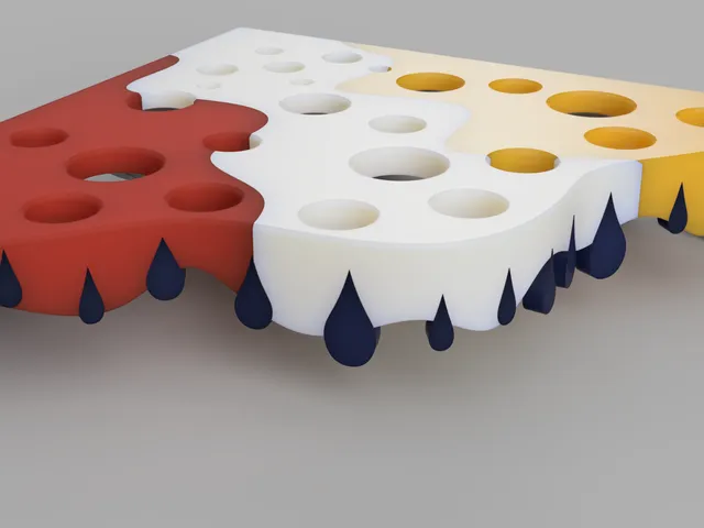 Shower corner tray - multi material