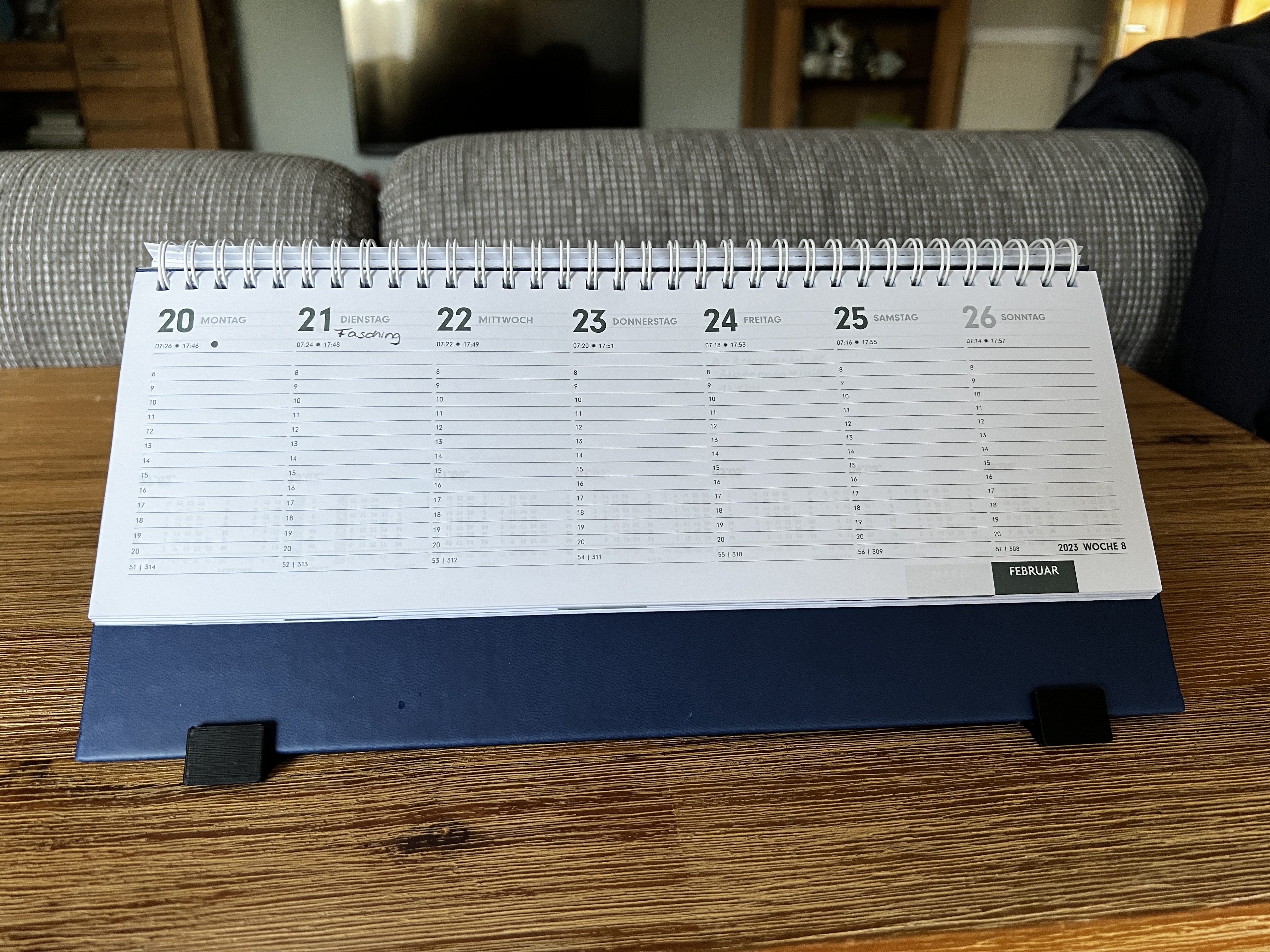 Tischkalender Wochenkalender Ständer