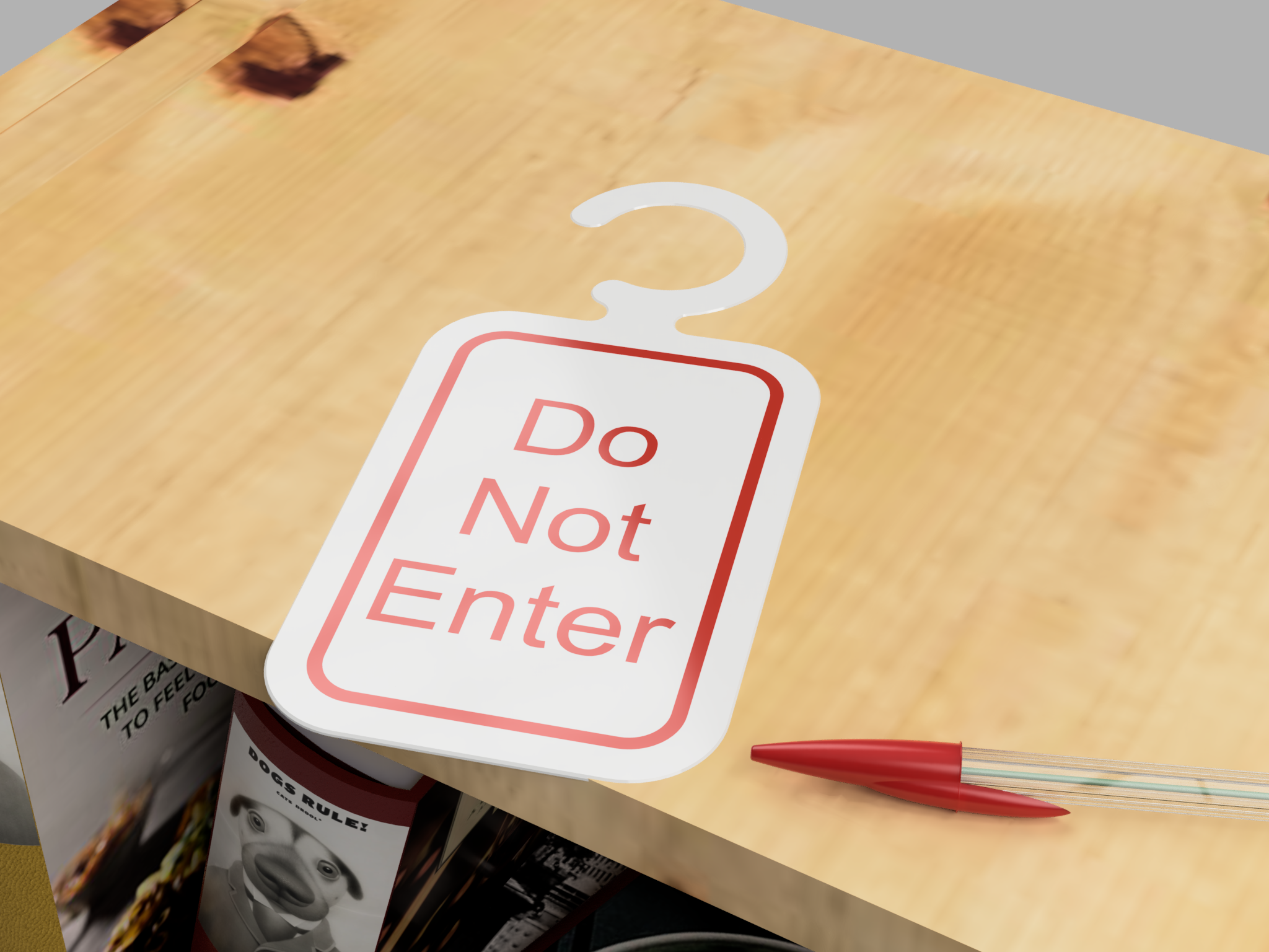 a-simple-do-not-disturb-type-of-sign-by-joe-download-free-stl-model-printables