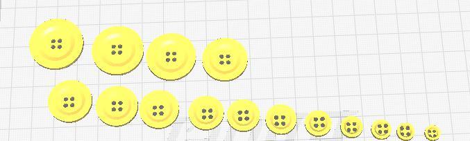 cloth buttons different sizes by C | Download free STL model ...
