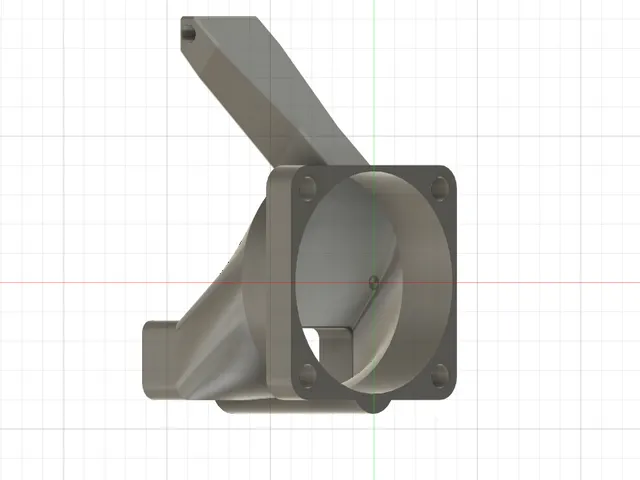 Horizontal 4028 fan duct for Narrow-EVA3