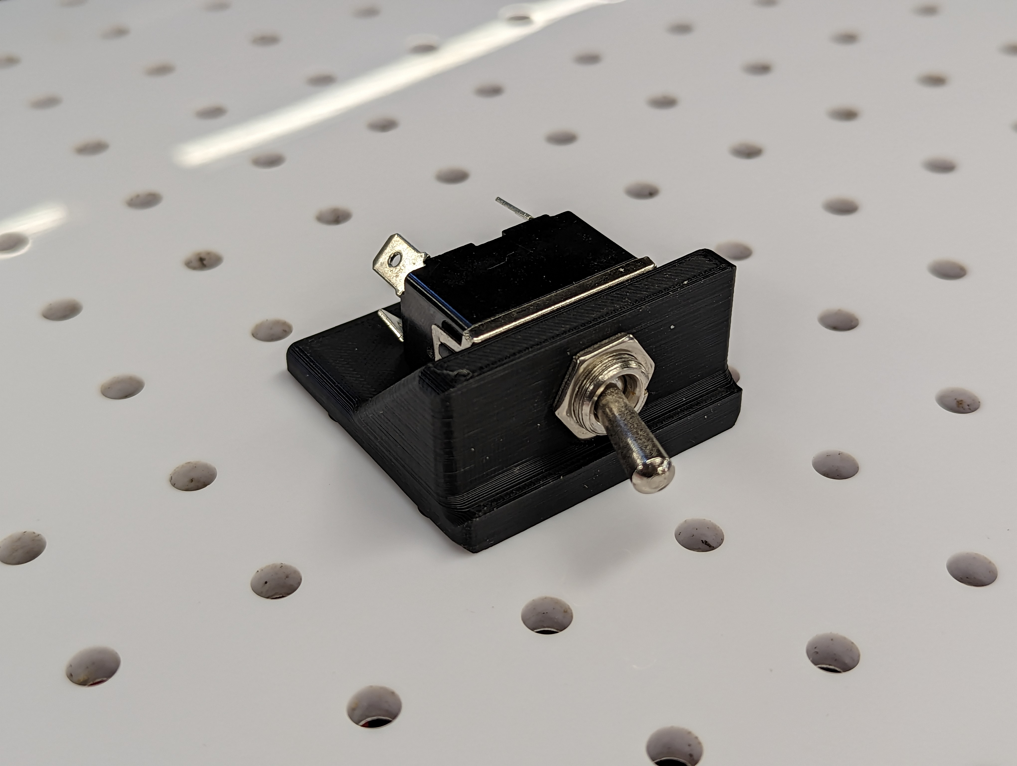 Toggle Switch Mount For Breadboarding