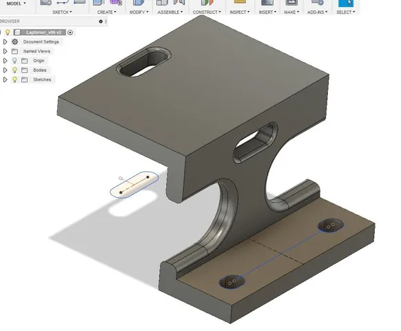 LapMonitor holder for Xray XB4