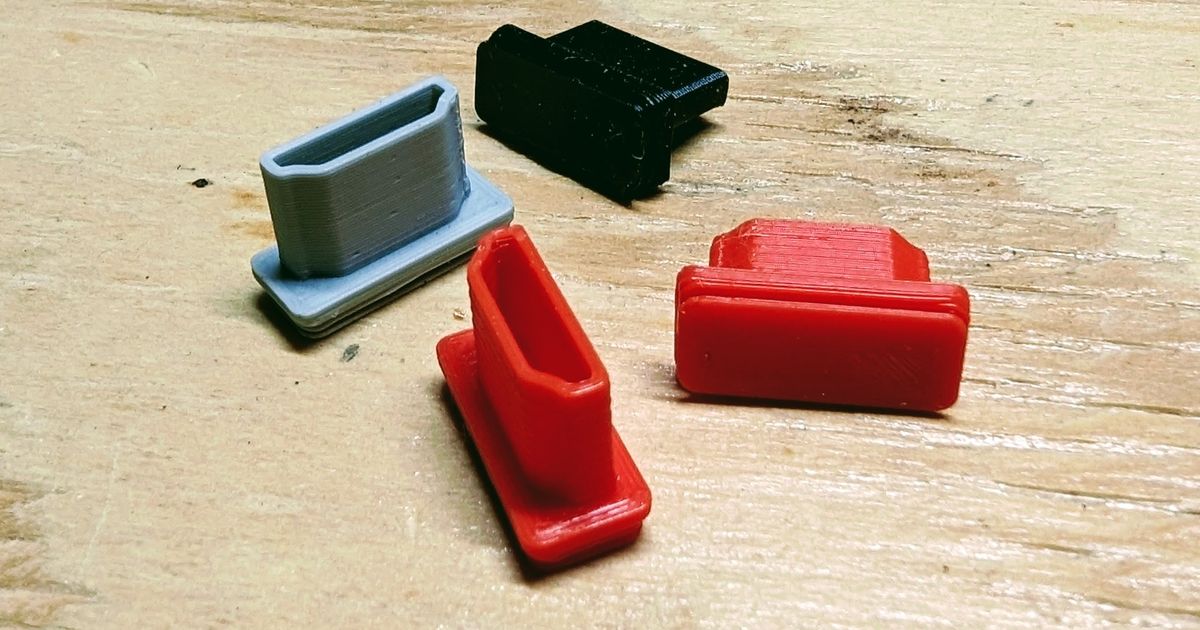 HDMI Dust Cover Plug Cap By Mfischer79 Download Free STL Model hdmi-dust-cover-plug-cap-by-mfischer79-download-free-stl-model