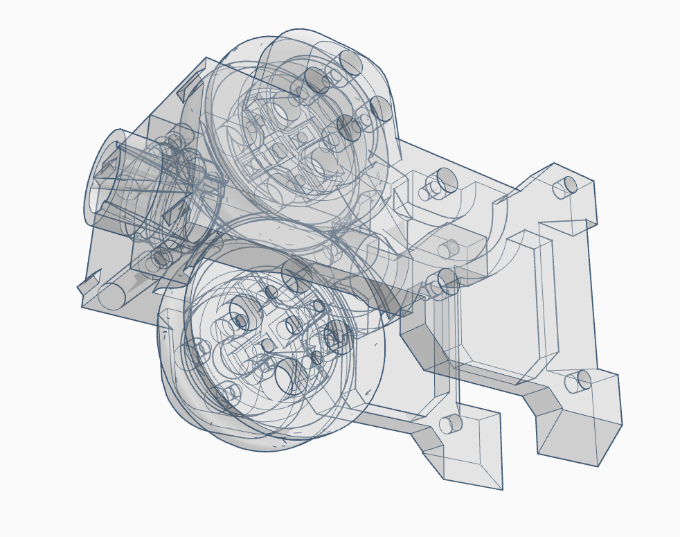 FDL-GONK Flywheel Cage and Wheels for Kelly Industries 2207 "Plus" Brushless Motors