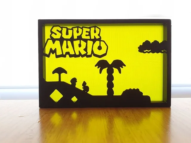 Super Mario Silhouette Art
