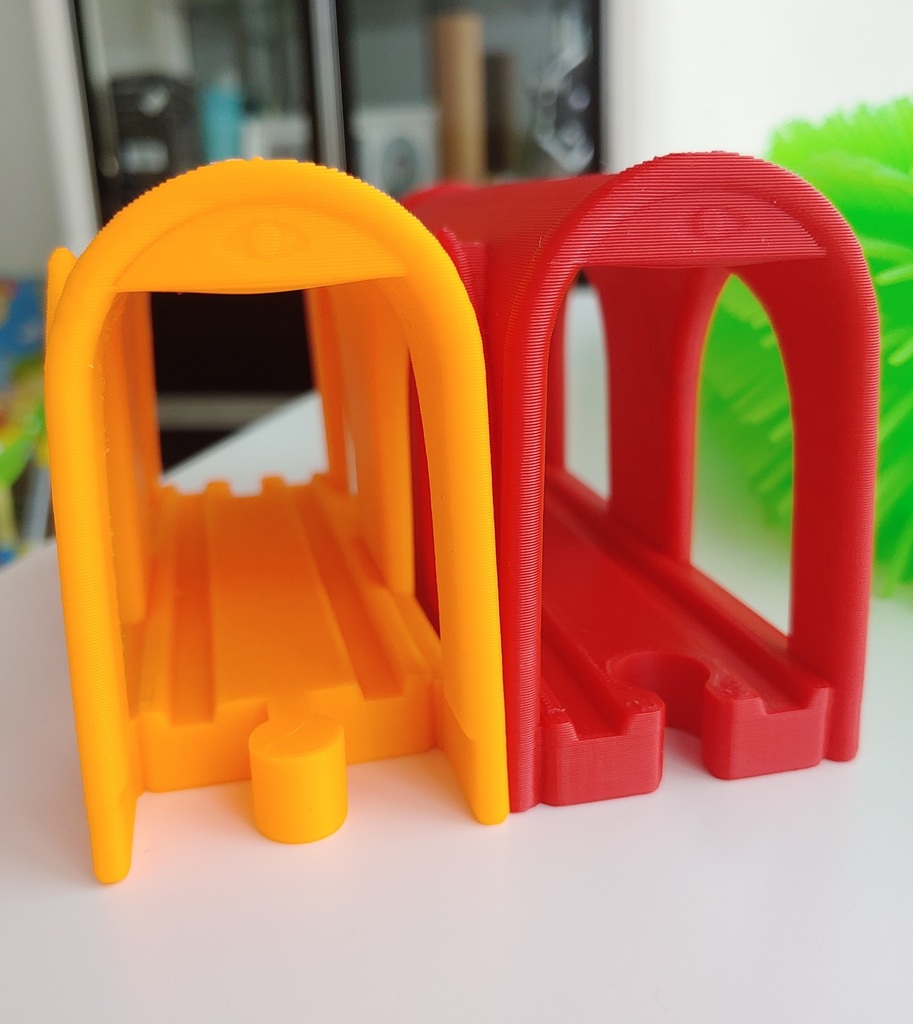 Wooden train tunnel "Eye of gods" compatible to IKEA set by KDima