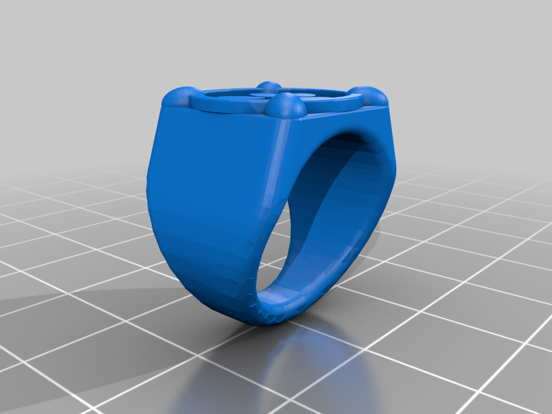 Miniatura 5 do modelo 3D Super cat ring