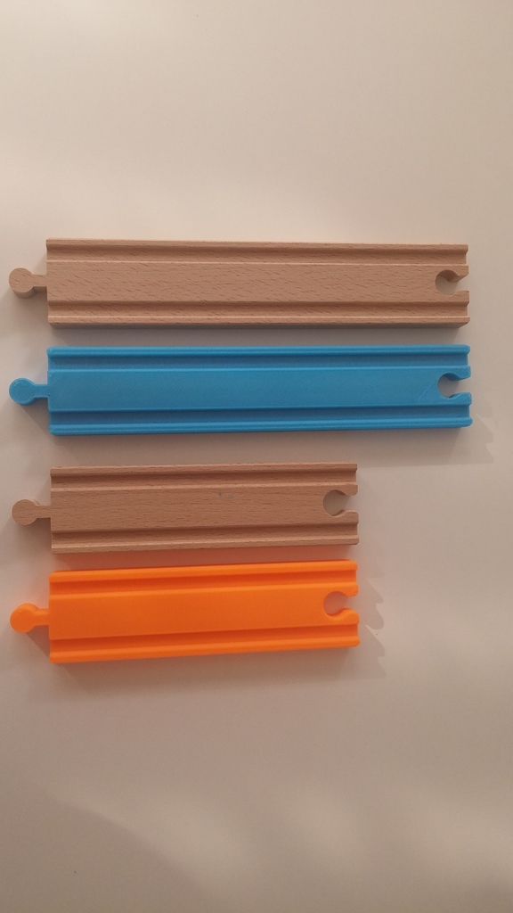 Wooden train pieces compatible to IKEA set by KDima Download free STL