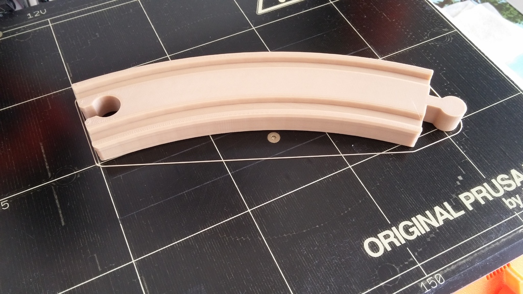 Wooden train pieces compatible to IKEA set by KDima Download free STL