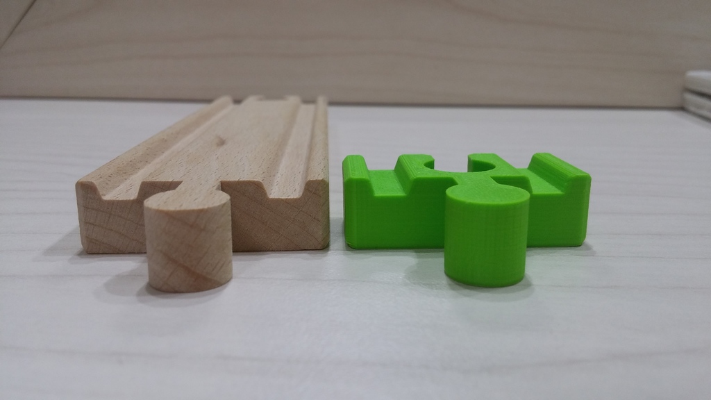 Wooden train railways spacers compatible to IKEA set by KDima