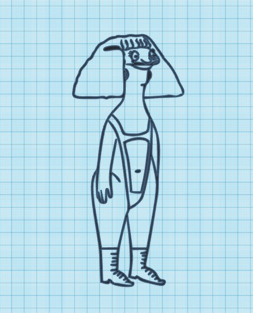 MARSHMALLOW (MAYBE GINGER FLAVOUR )- BOBS BURGERS - WALL ART