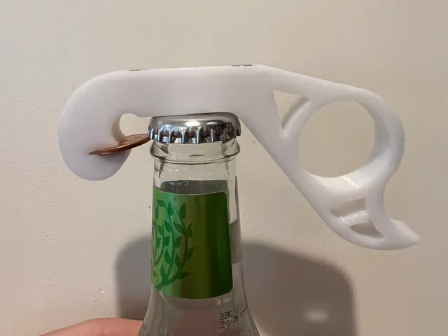 The Penny Popper: A one handed magnetic bottle opener for your fridge