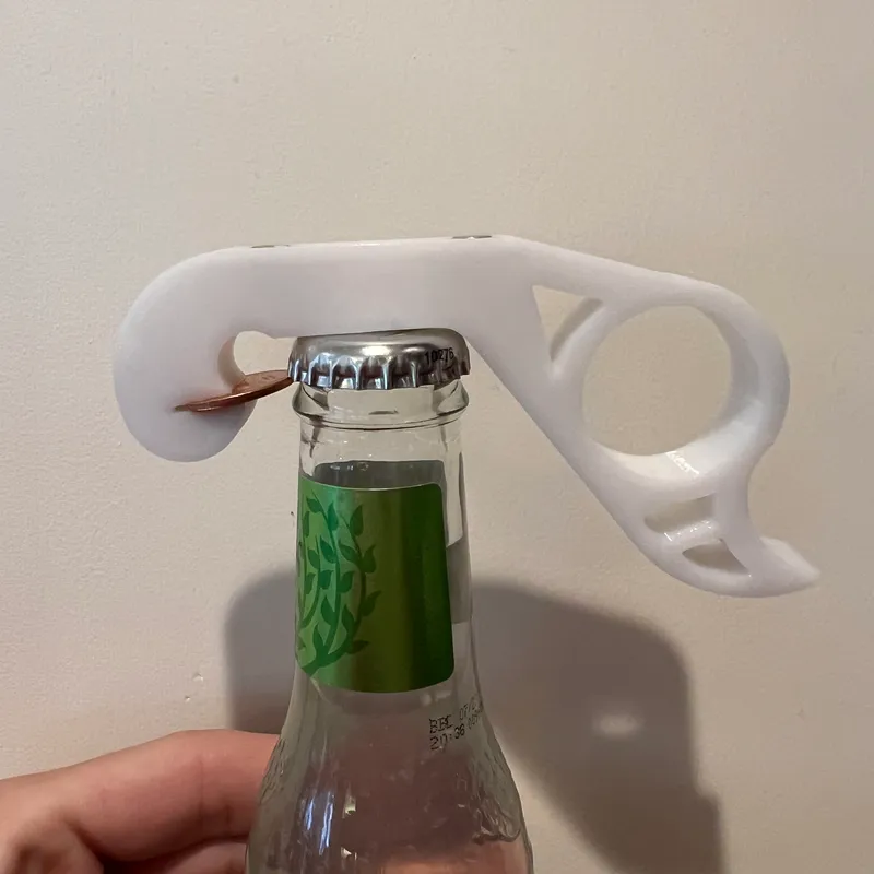 One Handed Beer Bottle Opener