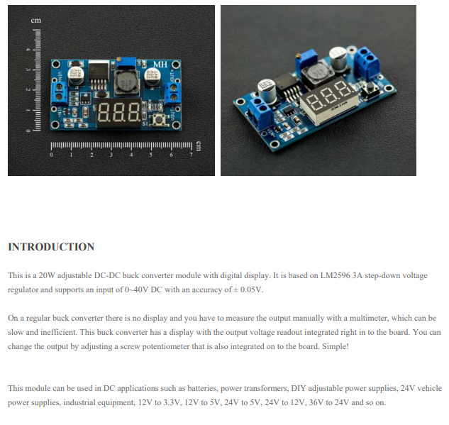 20W Adjustable dcdc buck converter case by Lars Ivar Haave Download
