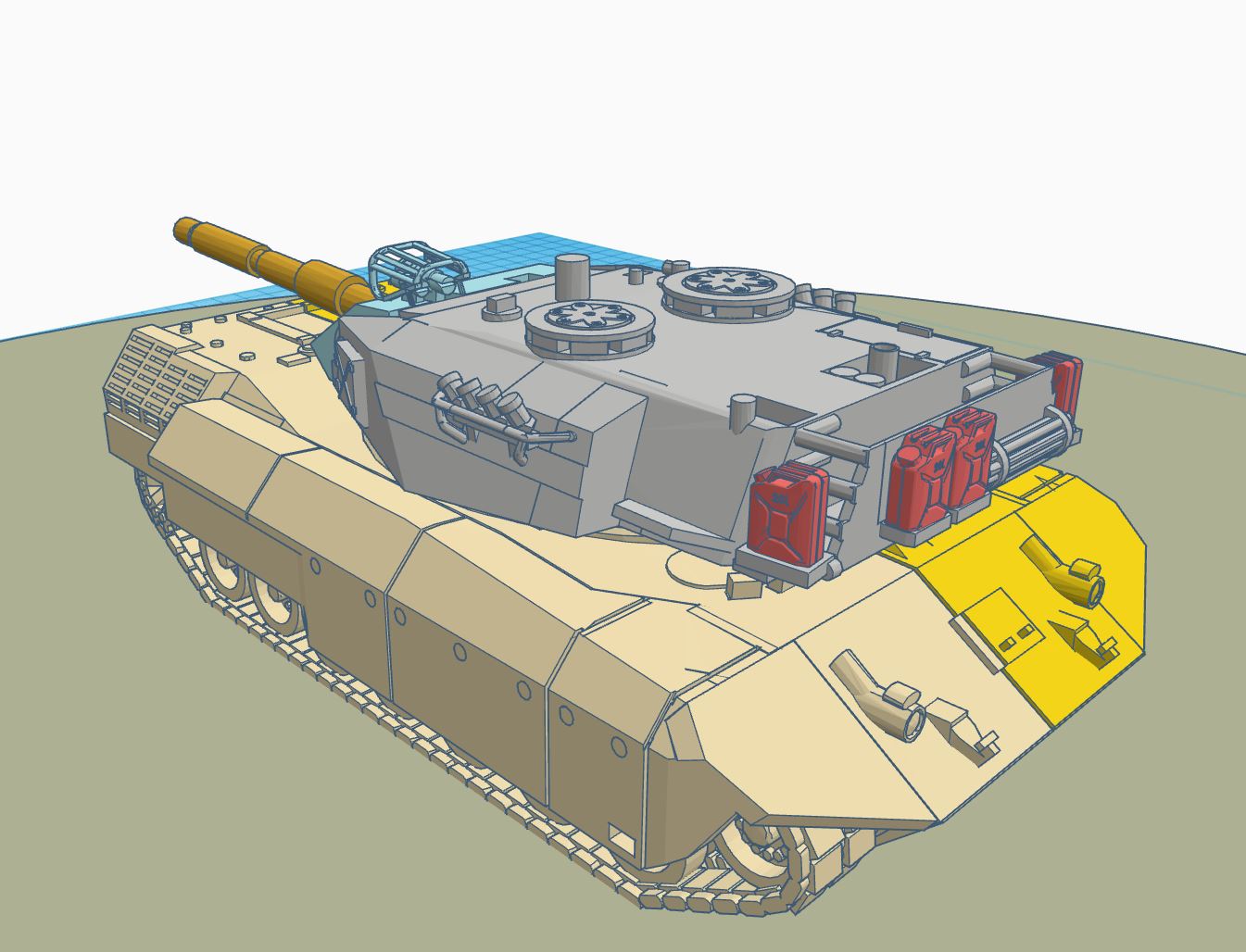 Leopard Tank (with movable barrel and other features)
