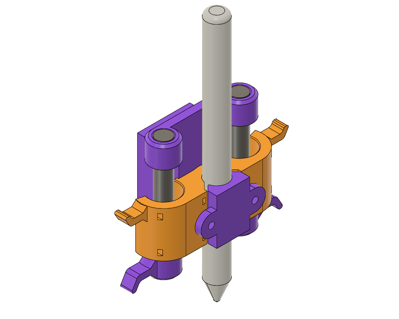Precision pen mount with linear bearings by basement creations
