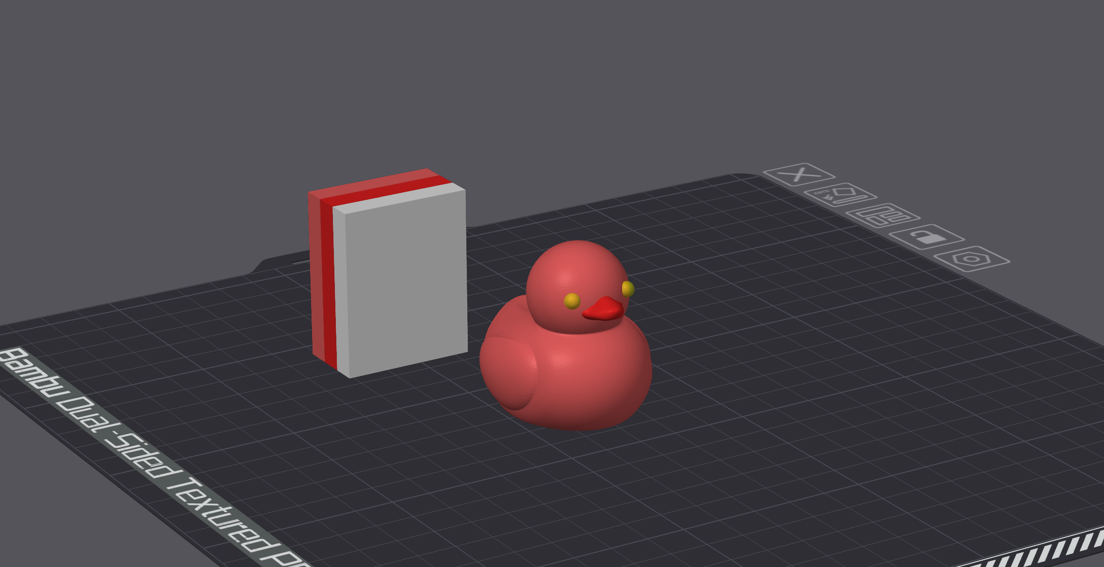 Multi colour Floating Plastic Duck, Bambulab Studio